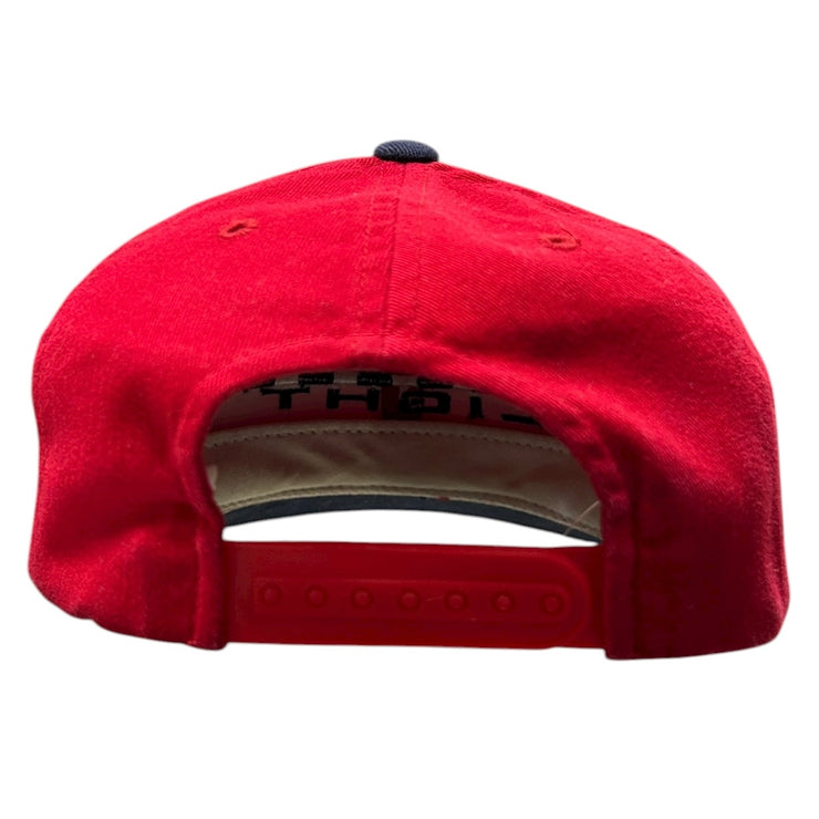 Vintage 90s Bud Light Beer Red Snapback Hat
