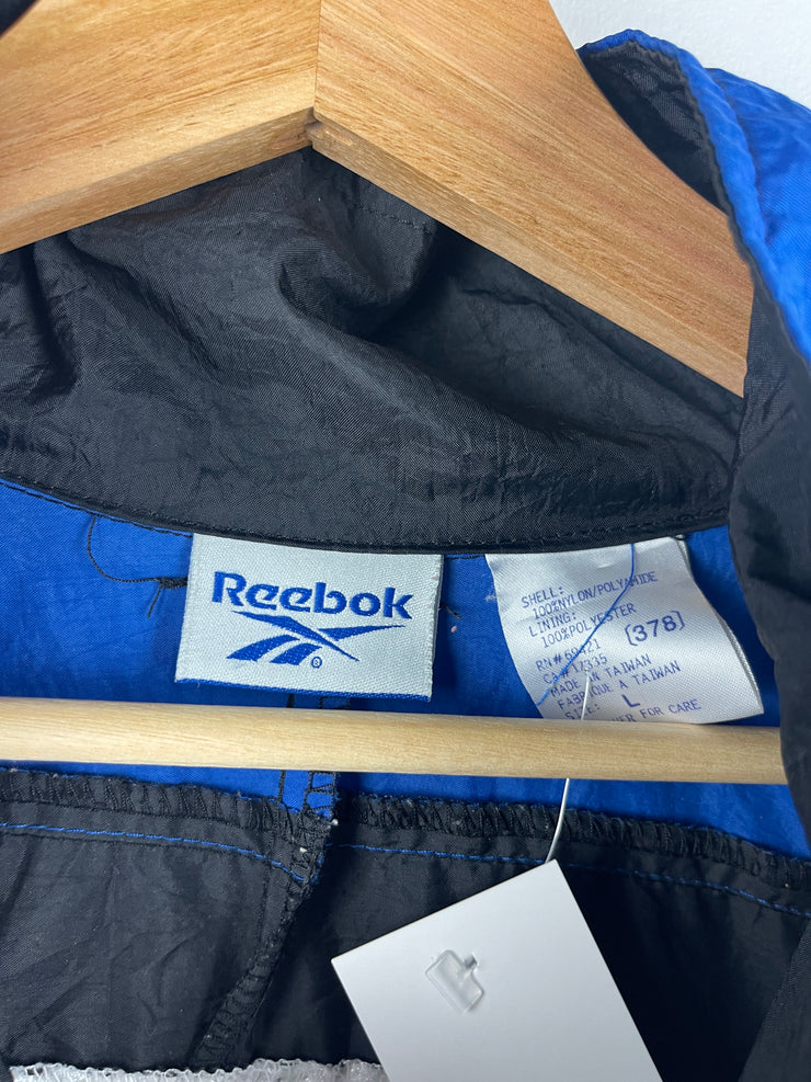Vintage 90s Reebok Black & Blue Windbreaker