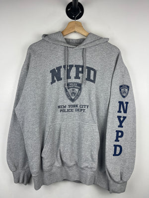 Vintage NYPD New York Police Department Grey Hoodie