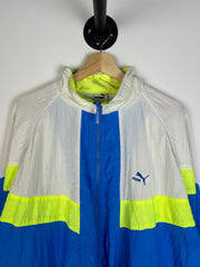 Vintage 90's Puma Blue & White Windbreaker