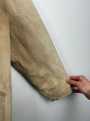 Vintage 90s Carhartt Arctic Blanket Lined Beige Work Jacket