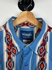 Vintage 90's Wrangler Western Pearl Snap Button Up Shirt