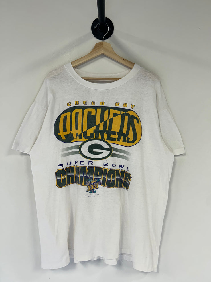 Vintage 1996 Green Bay Packers Superbowl White Tee