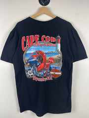 Vintage Harley Davidson Cape Cod Black Tee