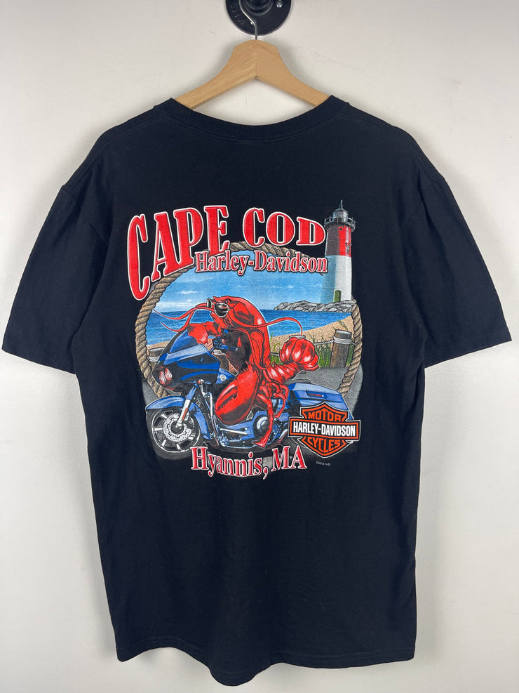 Vintage Harley Davidson Cape Cod Black Tee