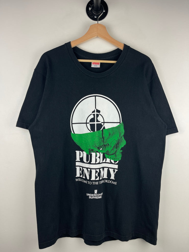 Supreme SS18 Undercover Public Enemy Terrordome Black Tee