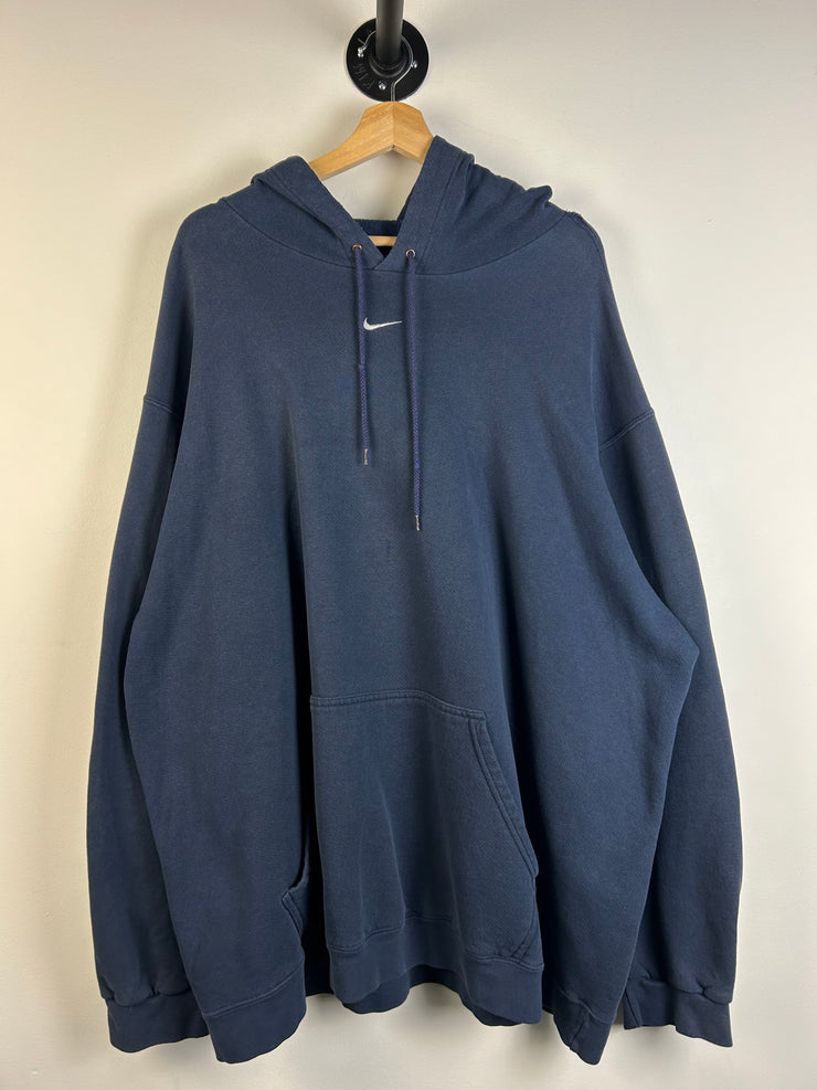 Vintage Y2K Nike Middle Swoosh Navy Hoodie