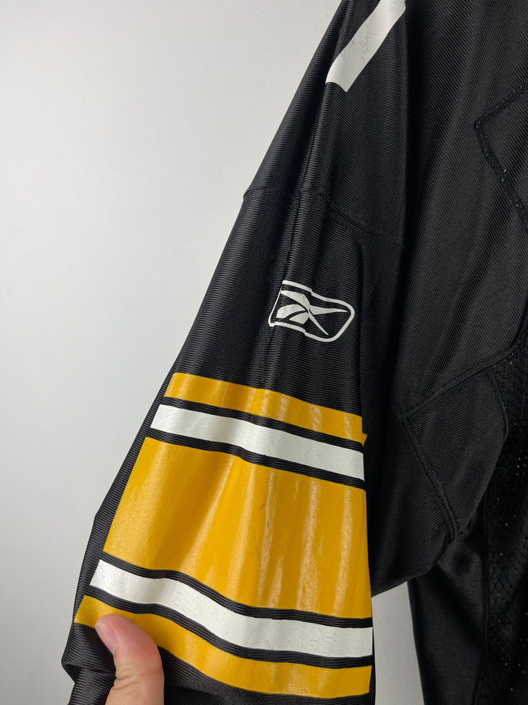 Vintage NFL Reebok Pittsburgh Steelers Roethlisberger Black Football Jersey