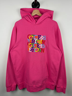 OVO Scrambled Logo Pink Hoodie