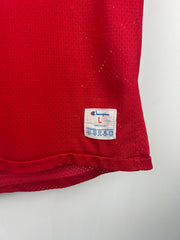 Vintage 80s Champion #37 Red Mesh Football Jersey