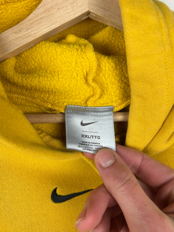 Vintage Nike Middle Swoosh Yellow Hoodie