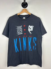 Vintage 80s The Kinks Think Visual Tour Black Tee