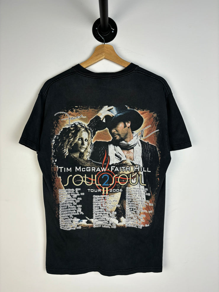 Vintage 2006 Tim McGraw Faith Hill Tour Black Tee