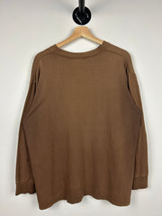 Vintage 90s Stussy Star Brown Long Sleeve