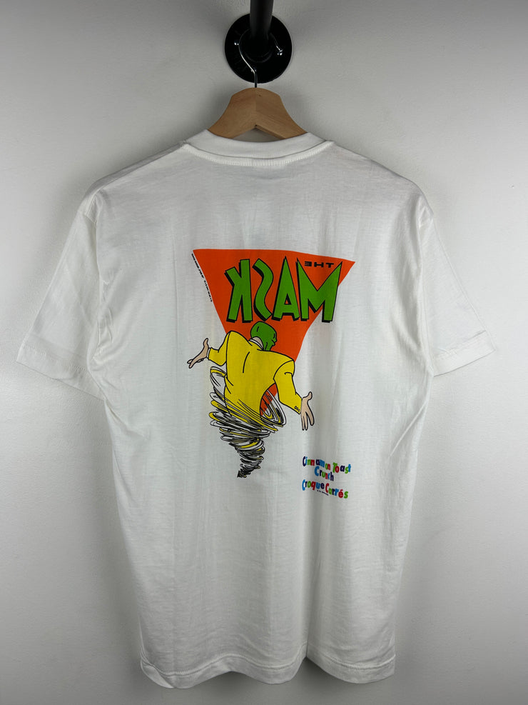 Vintage 90s The Mask Cinnamon Toast Crunch Movie Promo White Tee