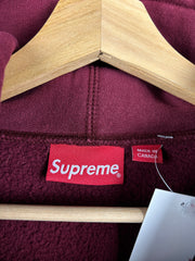 Supreme SS16 Anti Hero Skateboarding Burgundy Hoodie