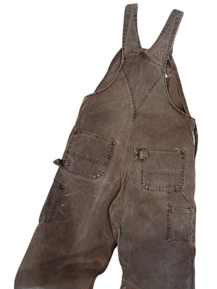 Vintage 90s Carhartt Work Wear Brown Double Knee Overalls