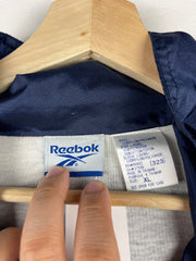 Vintage 90s Reebok Navy & Green Windbreaker
