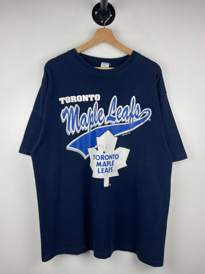Vintage 90s NHL Waves Toronto Maple Leafs Navy Tee