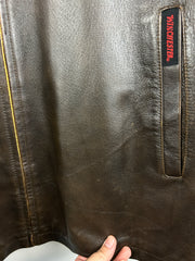 Vintage Winchester Brown Leather Straight Cut Jacket