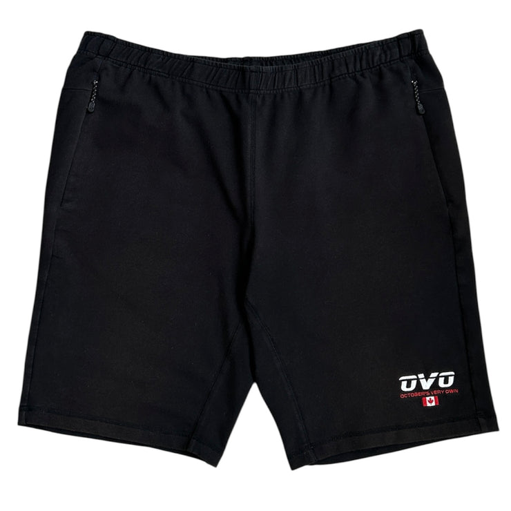 OVO Octobers Very Own Embroidered Black Shorts