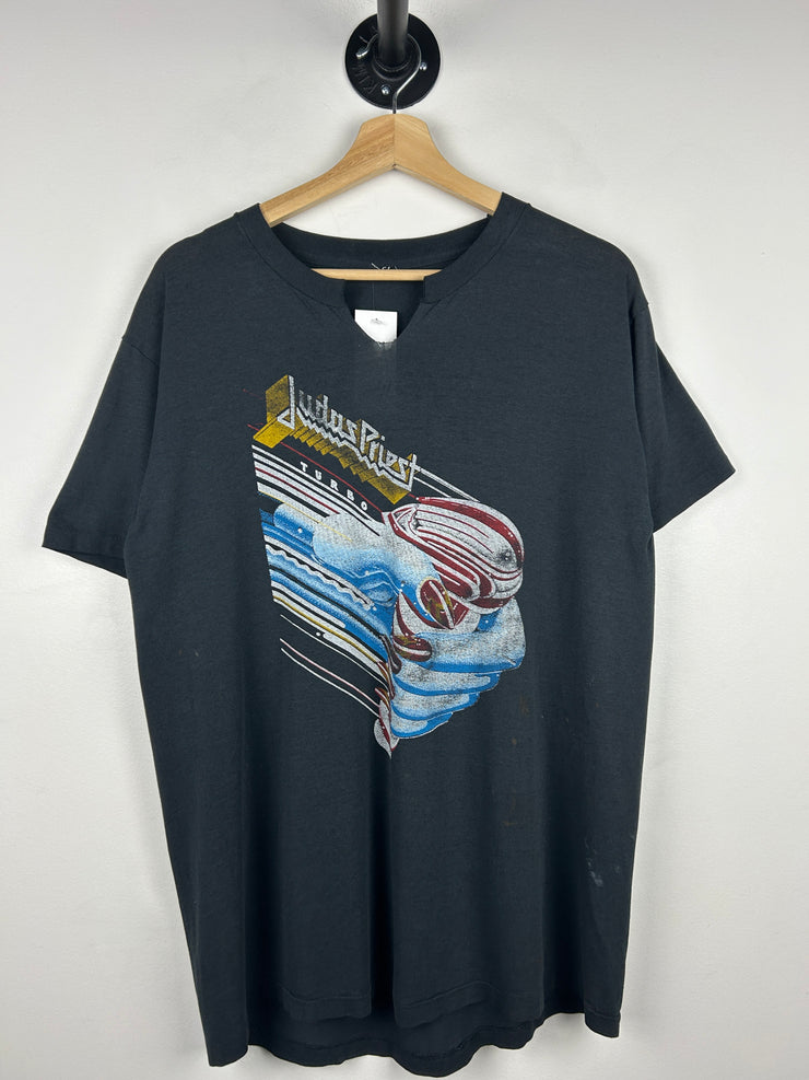 Vintage 80s Judas Priest Turbo Lover Black Tee