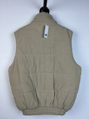 Vintage Ten West Navy & Beige Fleece Reversible Vest