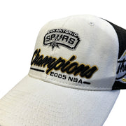 Vintage NBA San Antonio Spurs Champions White Strapback Hat