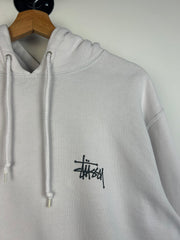 Stussy Script White Hoodie