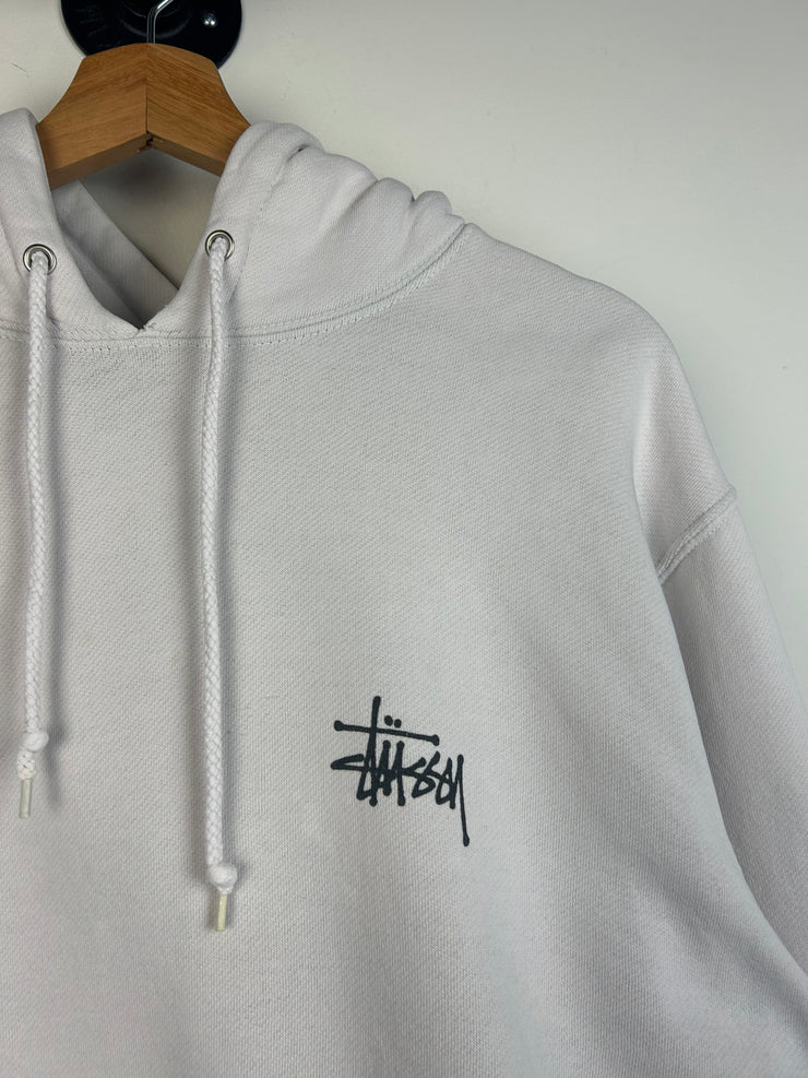 Stussy Script White Hoodie