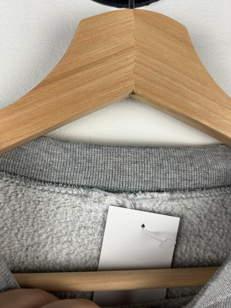 Vintage 90s Michigan Wolverines Football Embroidered Grey Crewneck