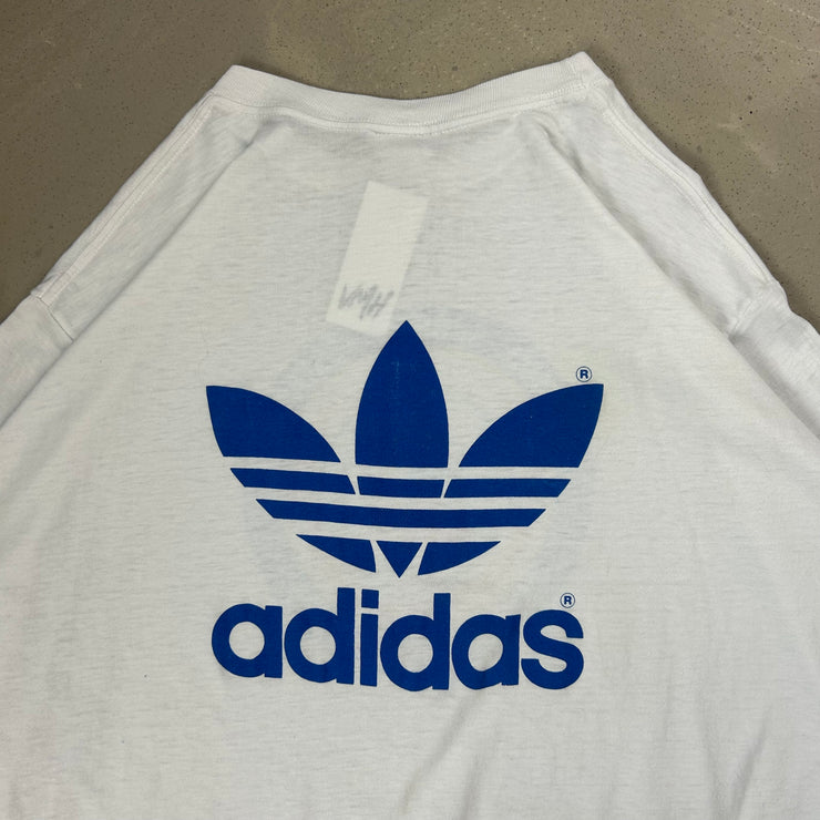 Vintage 1985 Adidas Olympic USA White Tee