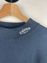 Vintage Callaway Golf Navy Mock Neck Long Sleeve