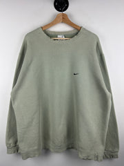 Vintage 90s Nike Mini Swoosh Pistachio Crewneck