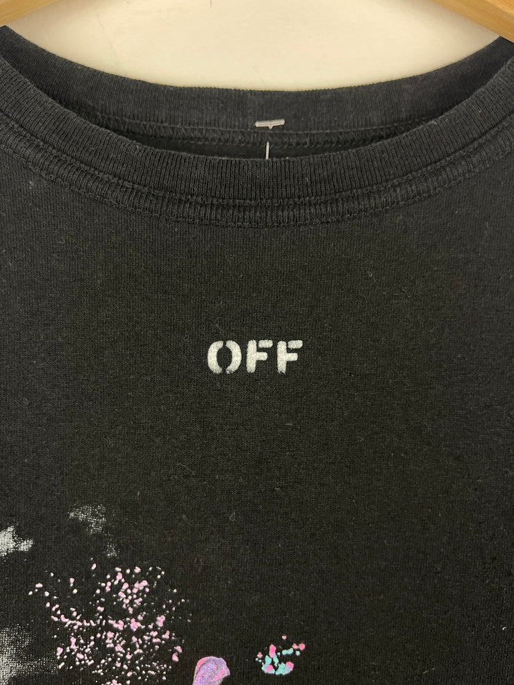 Off White Galaxy Brushed Arrows Black Tee