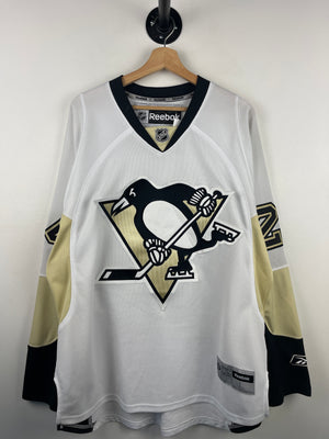 Vintage NHL Reebok Pittsburgh Penguins Matt Cooke White Hockey Jersey