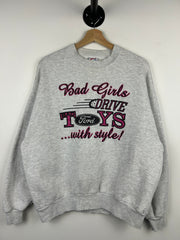 Vintage 90s Bad Girls Ford Grey Crewneck