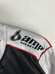 Vintage Nascar Chase Dale Jr National Guard Satin Black Racing Jacket