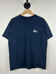 Stussy Script Navy Tee