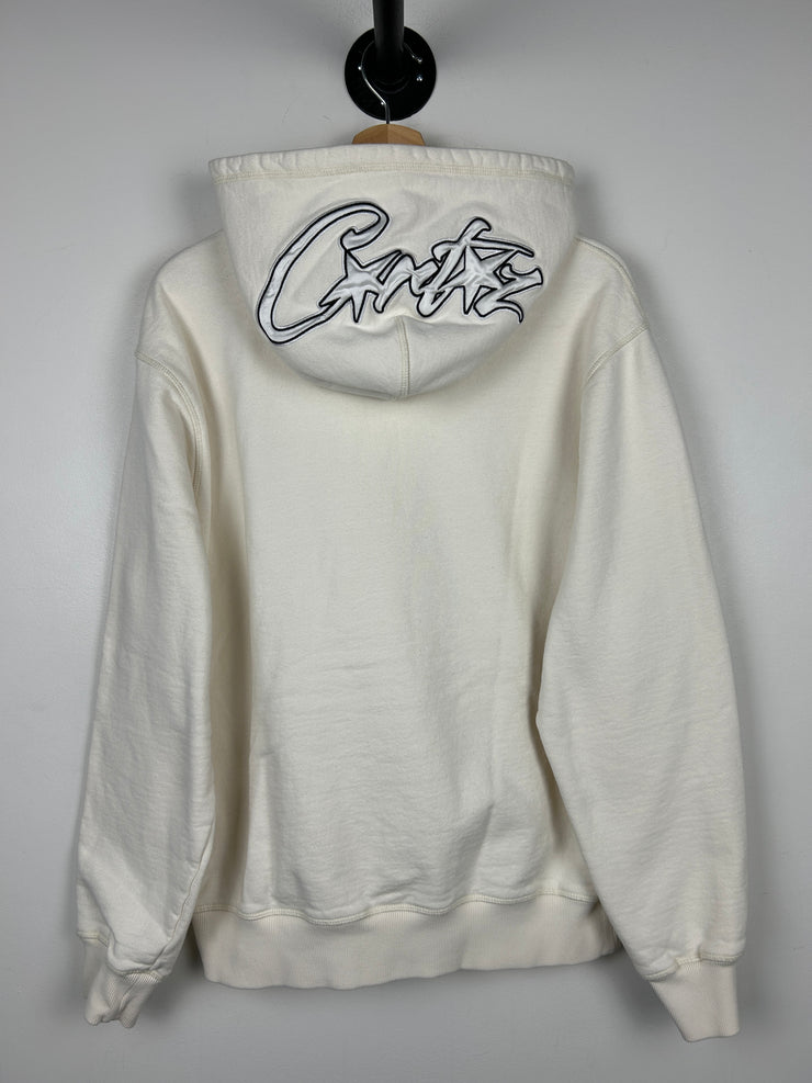 Corteiz C Star Applique Cream Hoodie