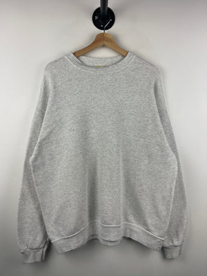 Vintage 90s Lee Heavyweight Blank Grey Crewneck