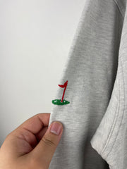 Vintage Pivot Rules Golf Embroidered Grey Crewneck