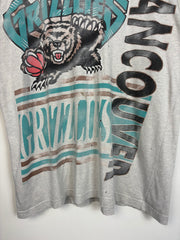 Vintage 90's Vancouver Grizzlies Faded Grey Tee