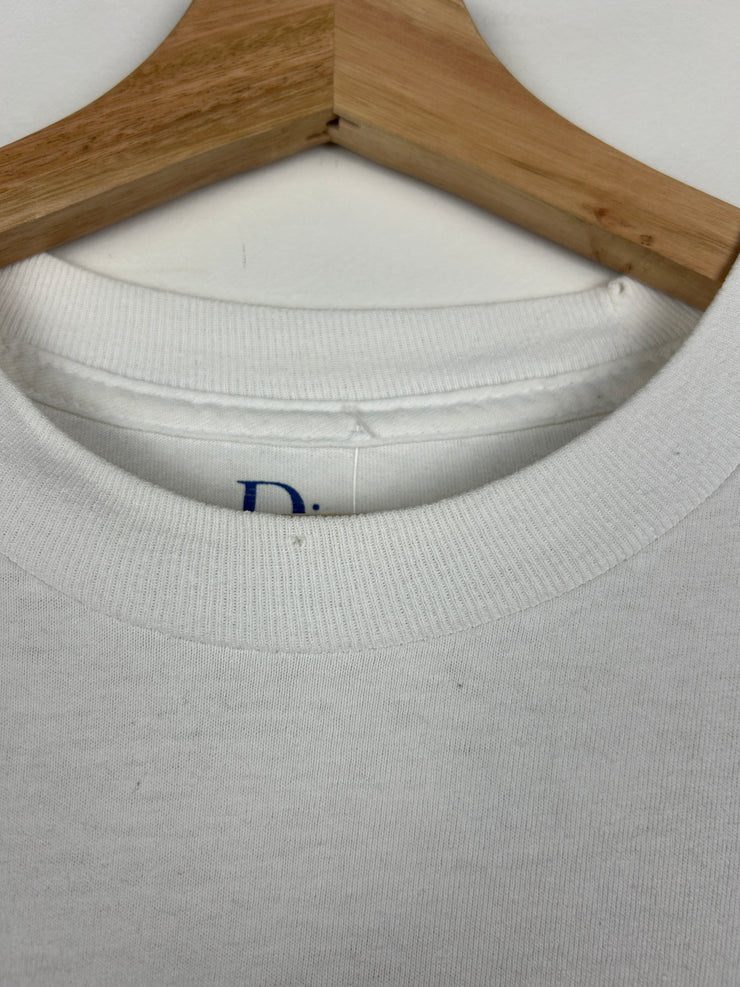 Dime Spellout White Tee
