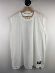Vintage 90s Nike Middle Swoosh White Tank Top
