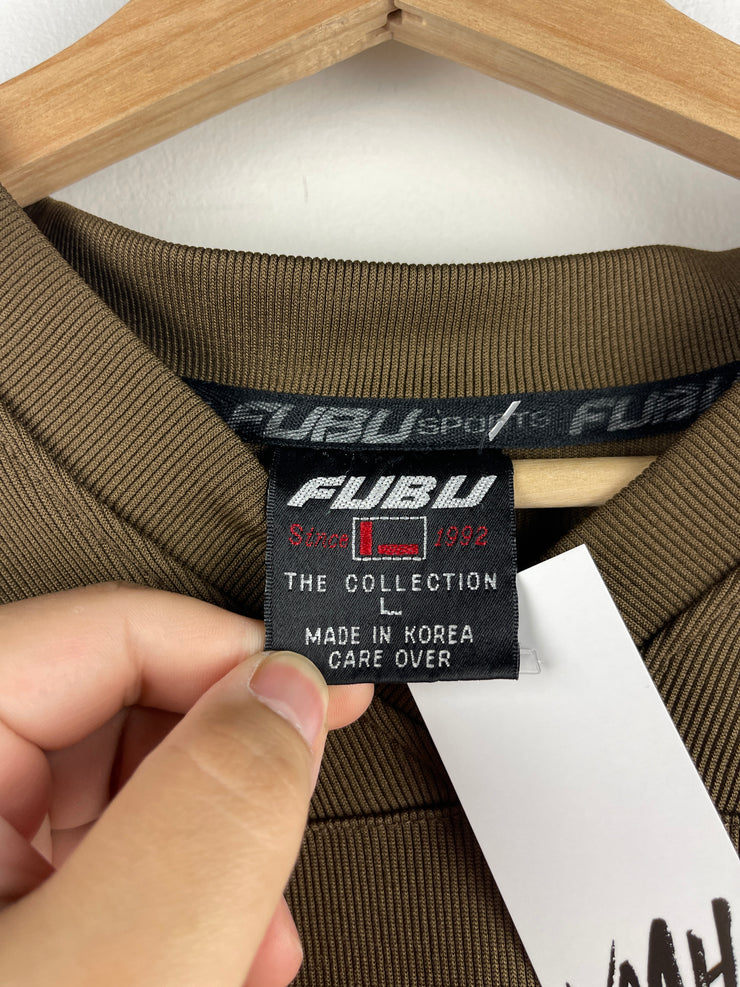 Vintage Y2K Fubu Embroidered Brown & Orange Football Jersey