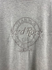 Vintage 90s Hard Rock Café Jamaica Embroidered Grey Tee