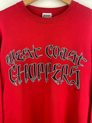 Vintage 2003 West Coast Choppers Choppers For Life Red Long Sleeve