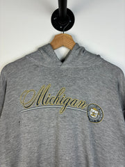 Vintage 90's The University Of Michigan Grey Hoodie