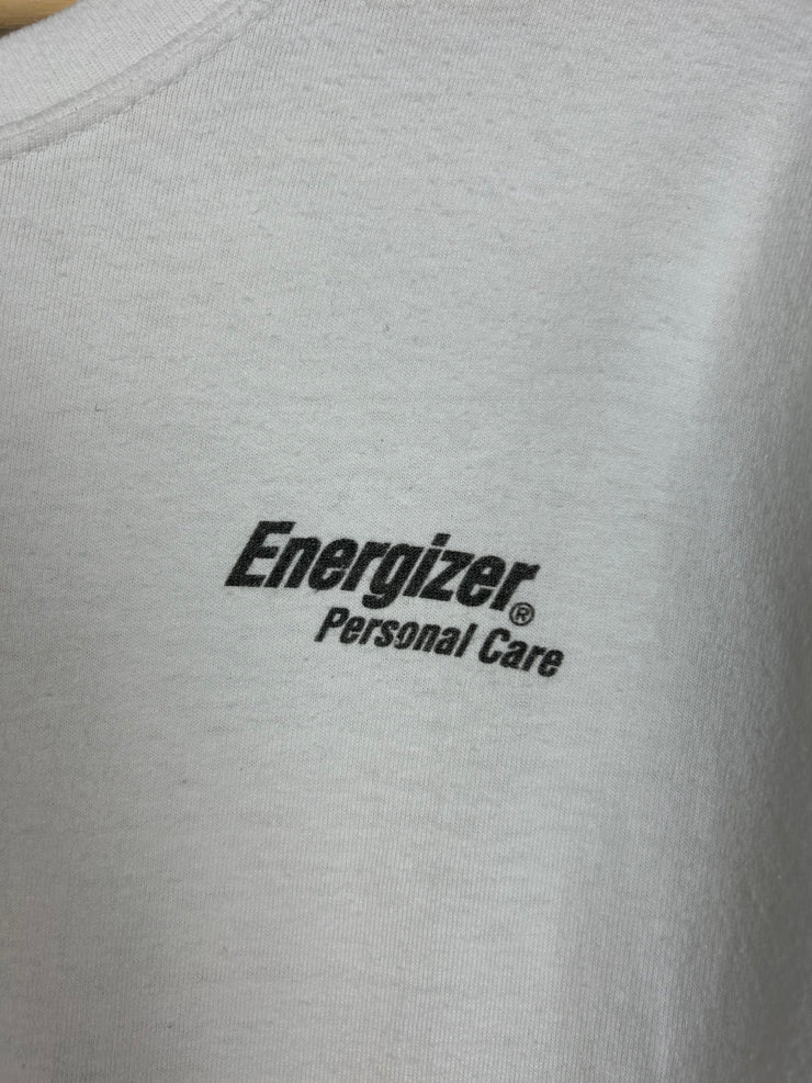 Vintage Y2K Energizer Bunny Personal Care White Tee